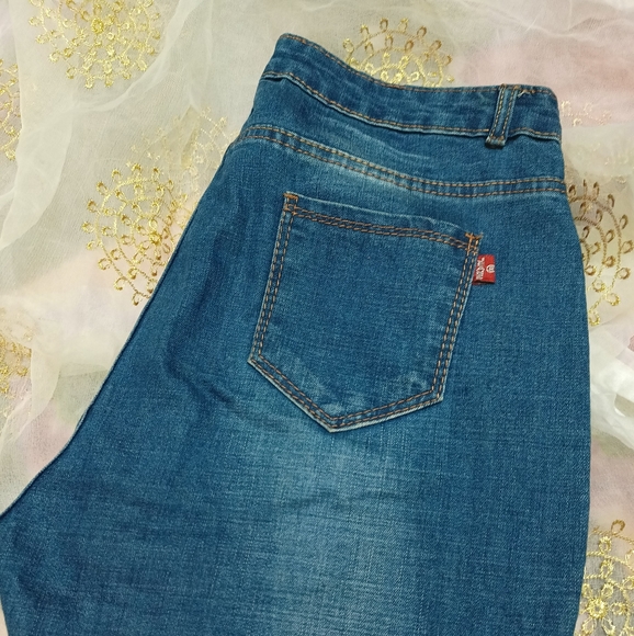 High waist mom fit ankle length jeans - Picture 7 of 8